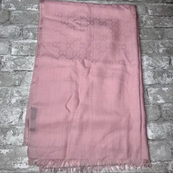 Gucci Rose Pink Guccissima Shawl/Wrap - Picture 9 of 15